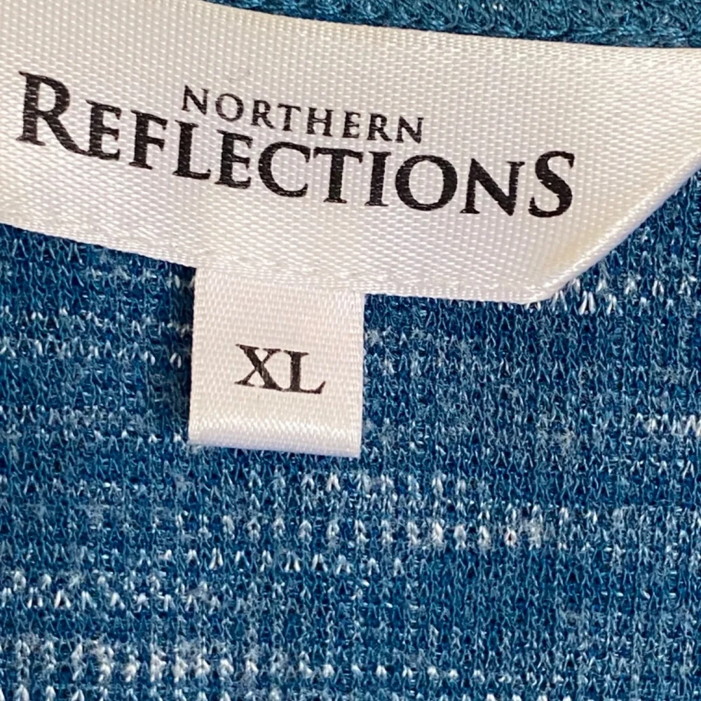 Northern Reflections Cardigan, Teal Blue, Size XL - Picture 4 of 6